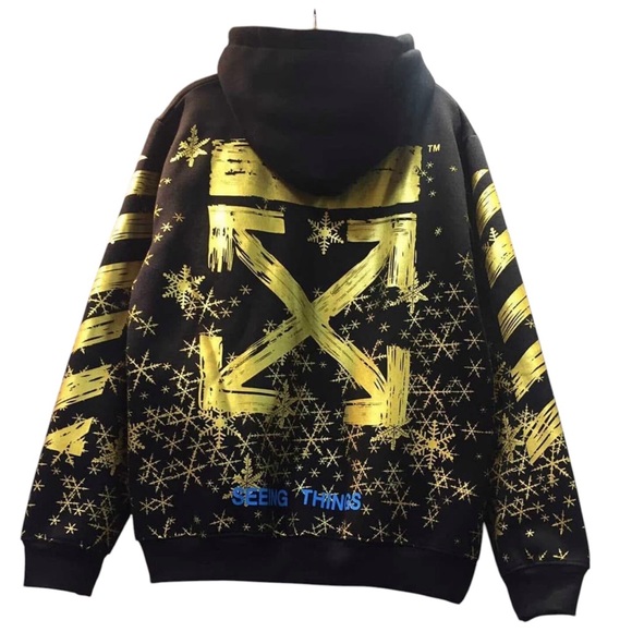 Off-White Black Hoodie NWT M - Picture 3 of 8